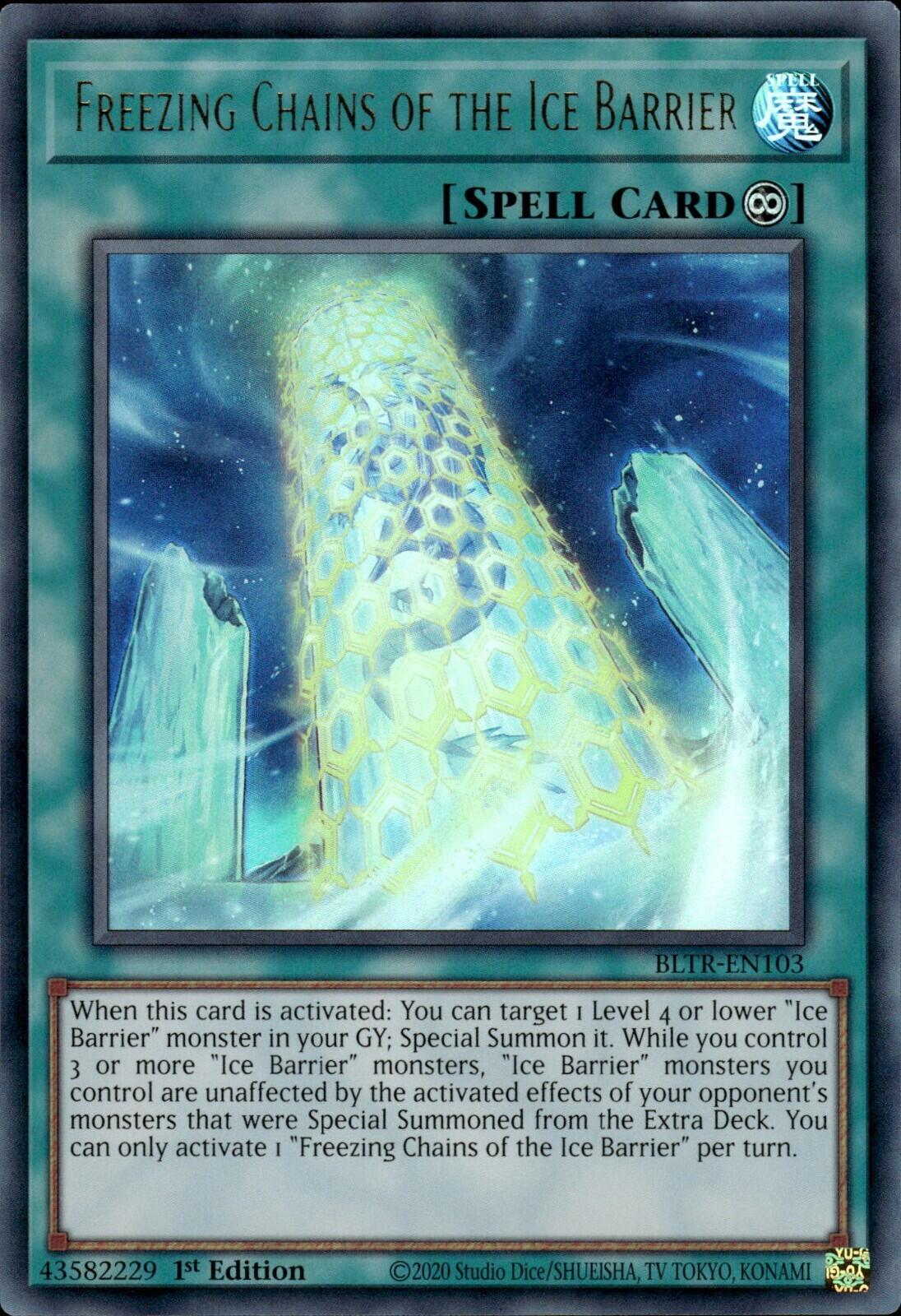 Freezing Chains of the Ice Barrier [BLTR-EN103] Ultra Rare | Tables and Towers