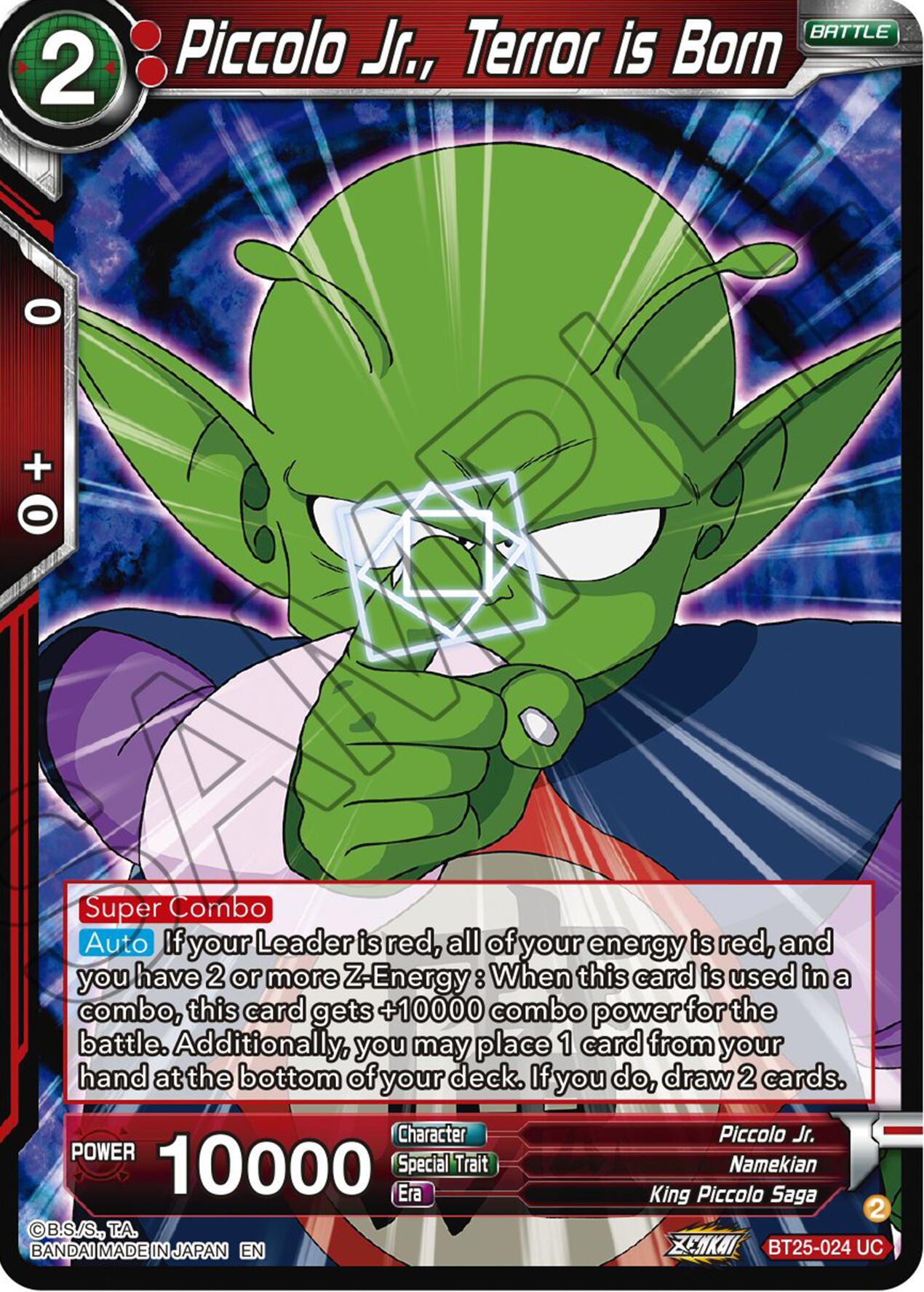 Piccolo Jr., Terror is Born (BT25-024) [Legend of the Dragon Balls] | Tables and Towers