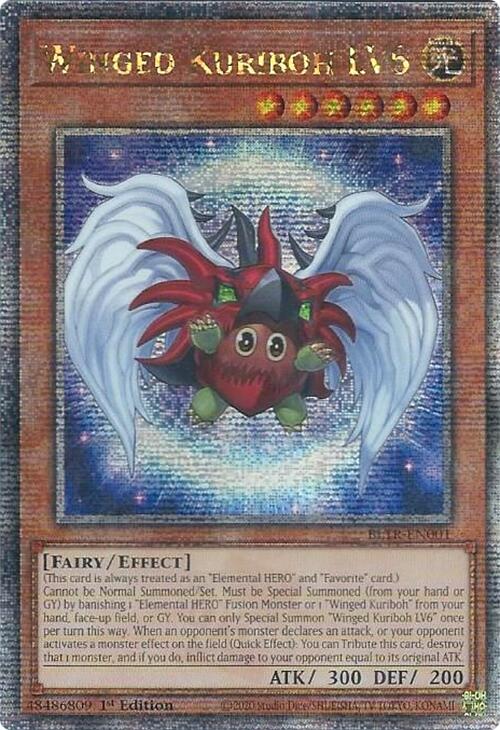 Winged Kuriboh LV6 (Quarter Century Secret Rare) [BLTR-EN001] Quarter Century Secret Rare | Tables and Towers