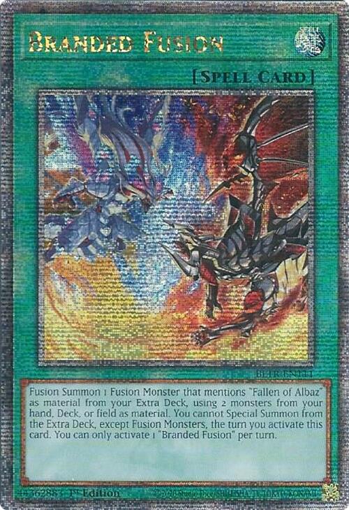 Branded Fusion (Quarter Century Secret Rare) [BLTR-EN111] Quarter Century Secret Rare | Tables and Towers