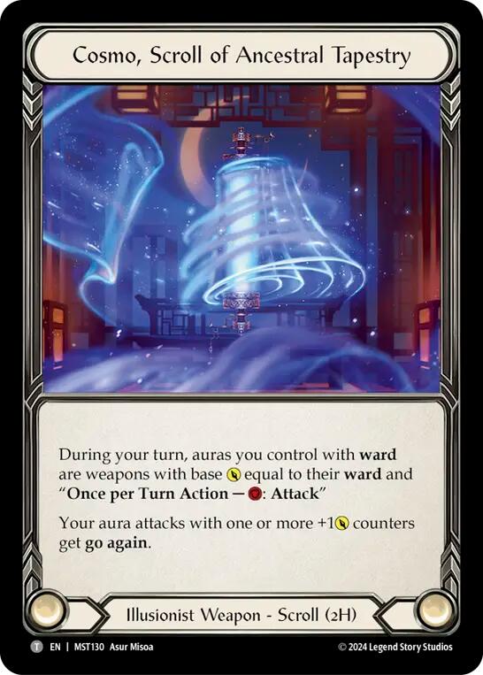 Cosmo, Scroll of Ancestral Tapestry // Beckoning Mistblade [MST130 // MST003] (Part the Mistveil) | Tables and Towers