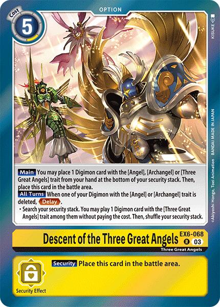 Descent of the Three Great Angels [EX6-068] [Infernal Ascension] | Tables and Towers