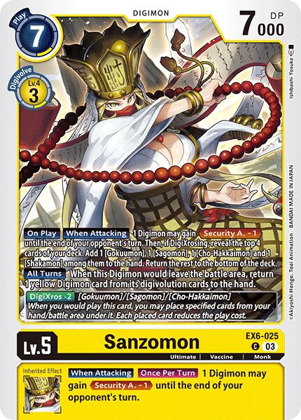 Sanzomon [EX6-025] [Infernal Ascension] | Tables and Towers