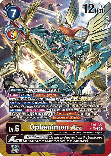 Ophanimon ACE [EX6-027] (Alternate Art) [Infernal Ascension] | Tables and Towers