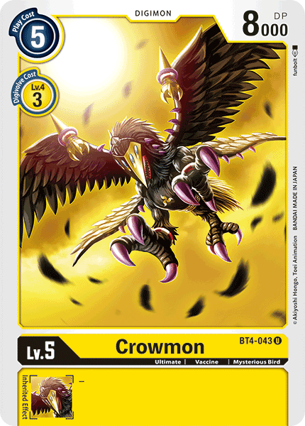 Crowmon [BT4-043] [Great Legend] | Tables and Towers