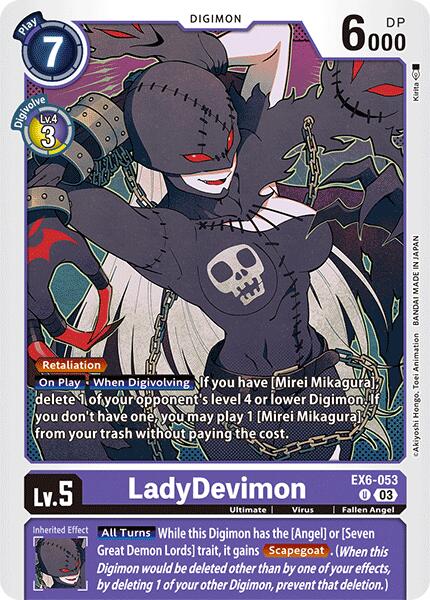 LadyDevimon [EX6-053] [Infernal Ascension] | Tables and Towers