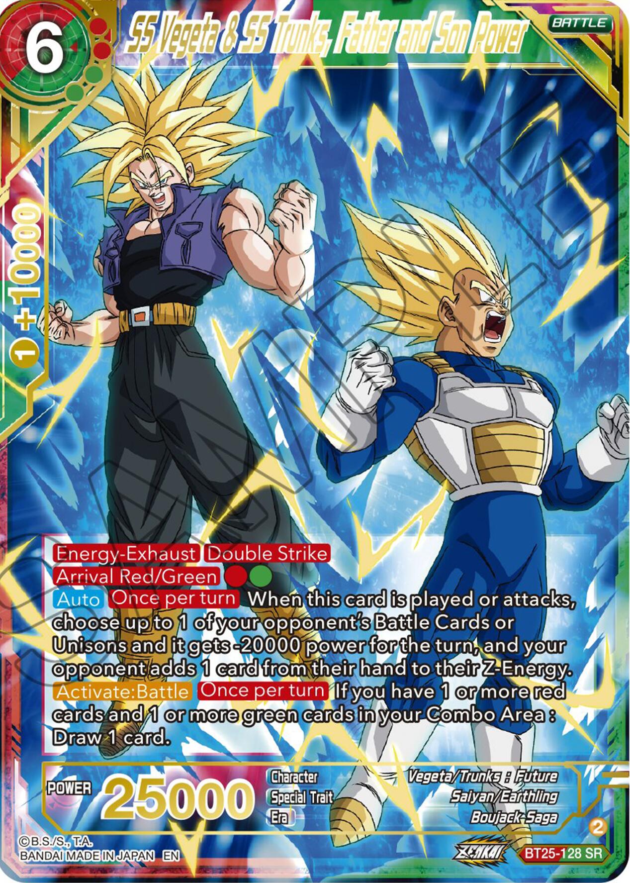 SS Vegeta & SS Trunks, Father and Son Power (BT25-128) [Legend of the Dragon Balls] | Tables and Towers