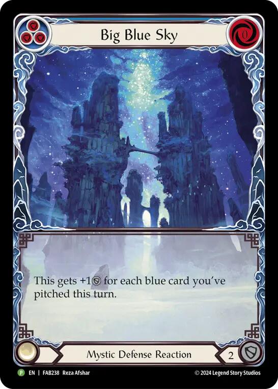 Big Blue Sky [MST086] (Promo)  Rainbow Foil | Tables and Towers