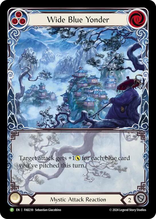 Wide Blue Yonder [FAB239] (Promo)  Rainbow Foil | Tables and Towers