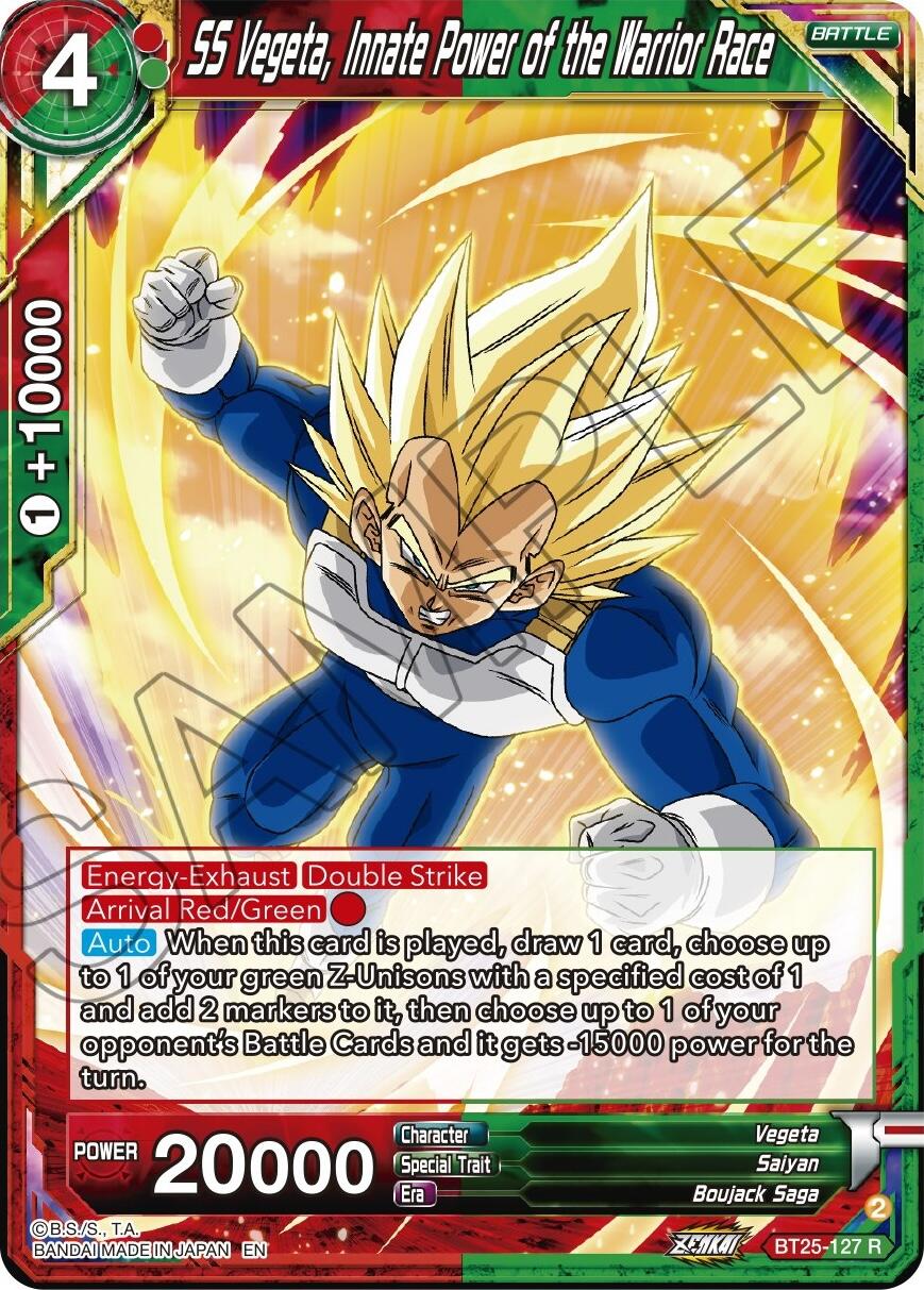 SS Vegeta, Innate Power of the Warrior Race (BT25-127) [Legend of the Dragon Balls] | Tables and Towers