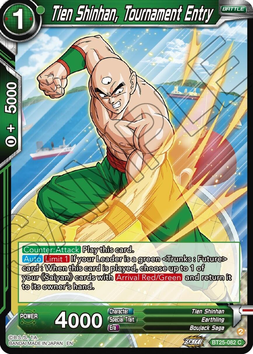 Tien Shinhan, Tournament Entry (BT25-082) [Legend of the Dragon Balls] | Tables and Towers