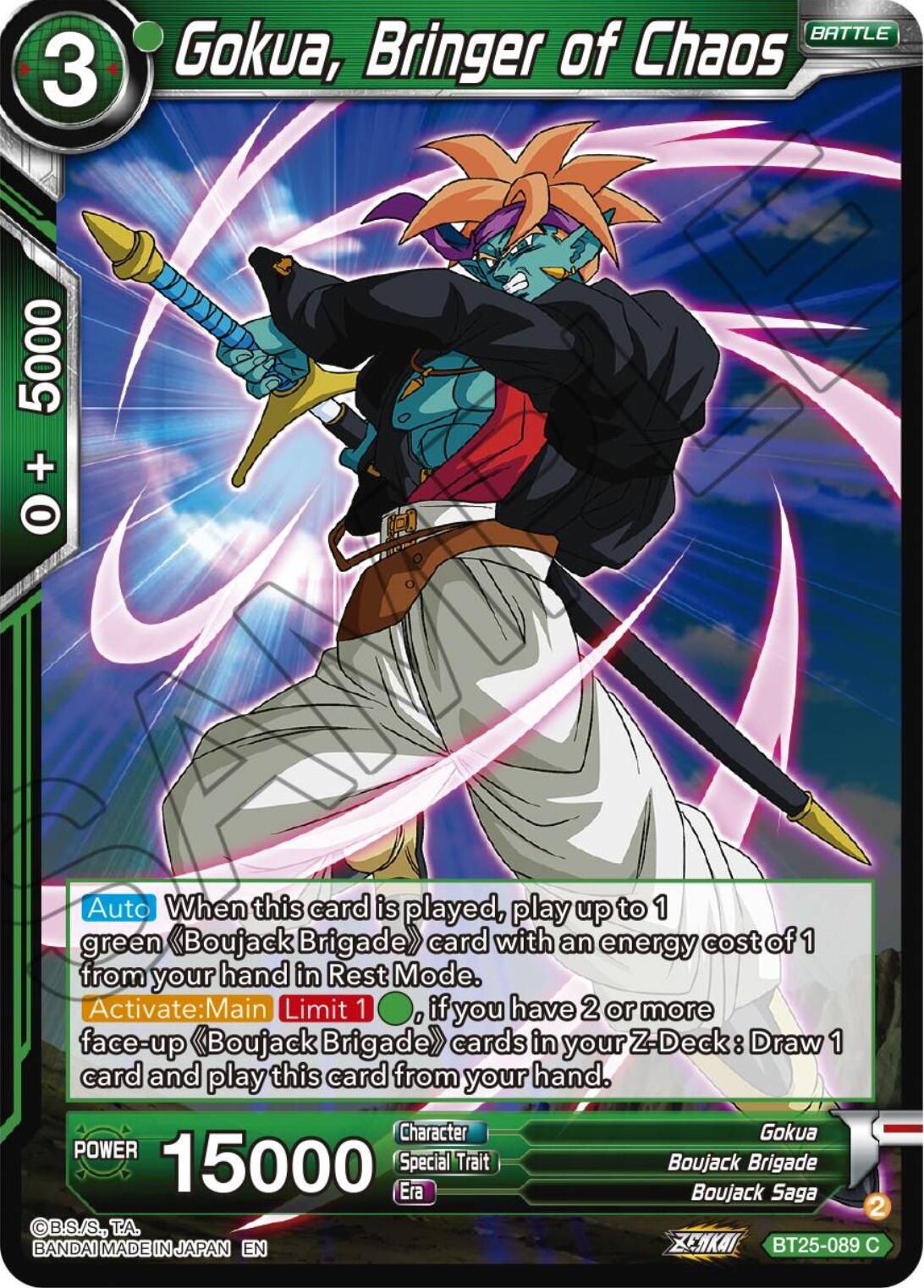 Gokua, Bringer of Chaos (BT25-089) [Legend of the Dragon Balls] | Tables and Towers