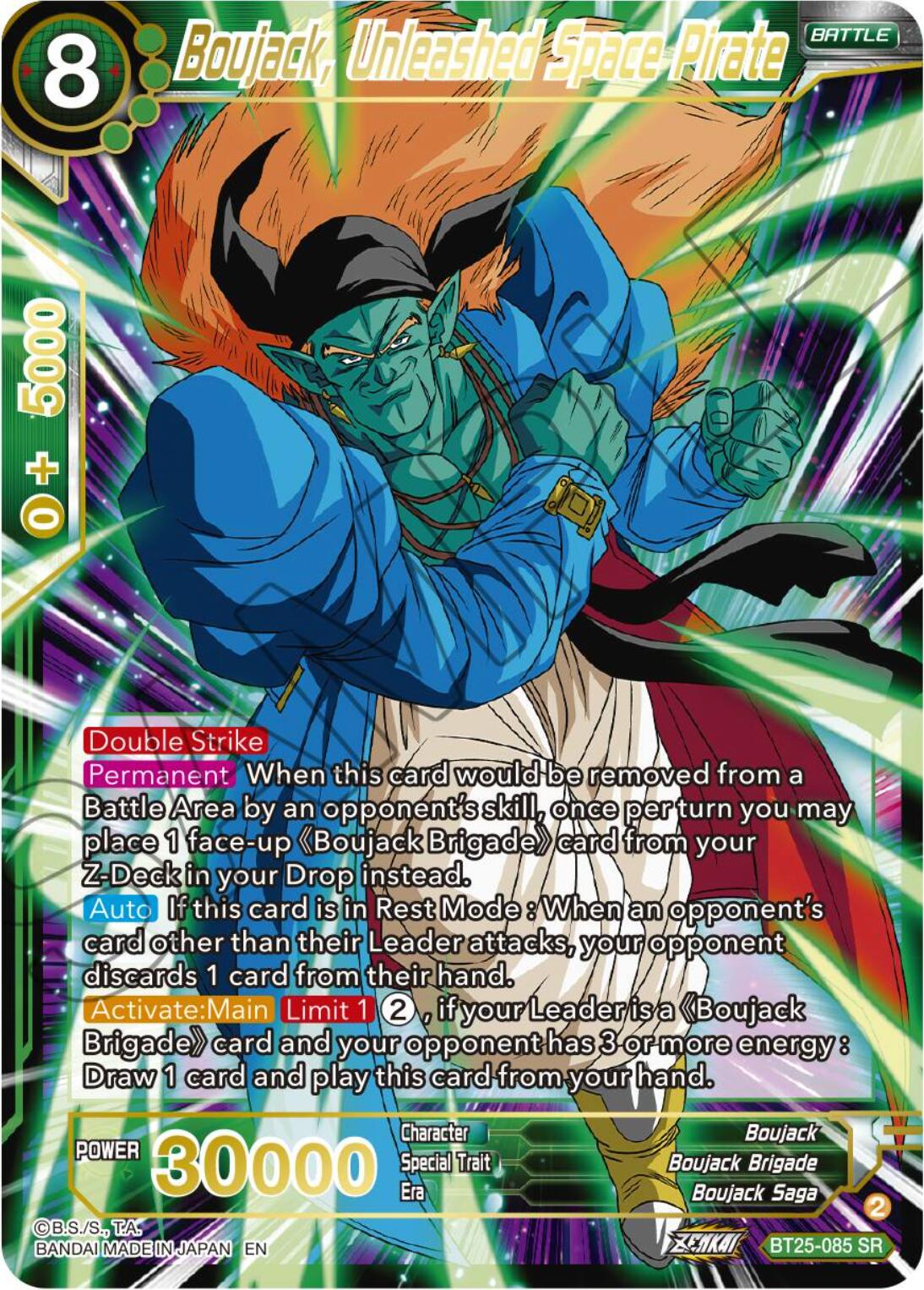 Boujack, Unleashed Space Pirate (BT25-085) [Legend of the Dragon Balls] | Tables and Towers