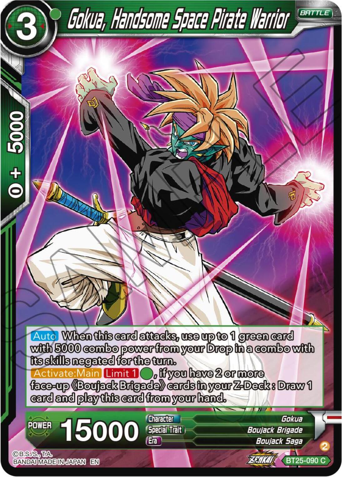 Gokua, Handsome Space Pirate Warrior (BT25-090) [Legend of the Dragon Balls] | Tables and Towers