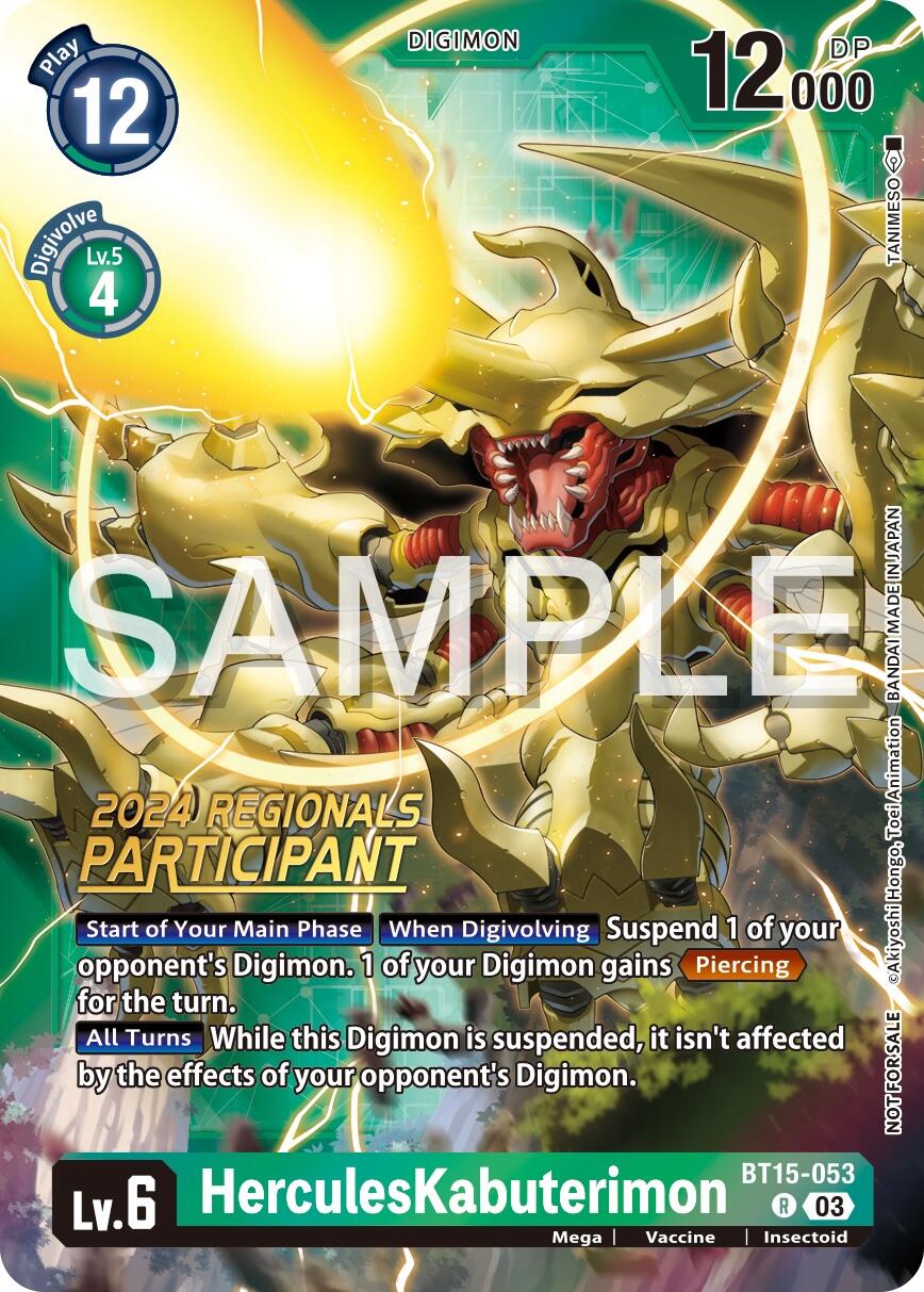 HerculesKabuterimon [BT15-053] (2024 Regionals Participant) [Exceed Apocalypse] | Tables and Towers