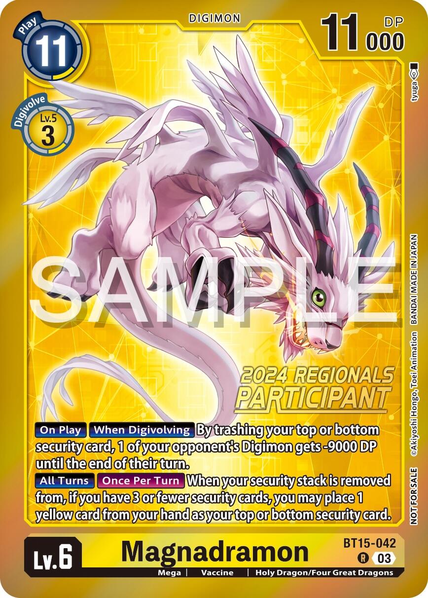 Magnadramon [BT15-042] (2024 Regionals Participant) [Exceed Apocalypse] | Tables and Towers