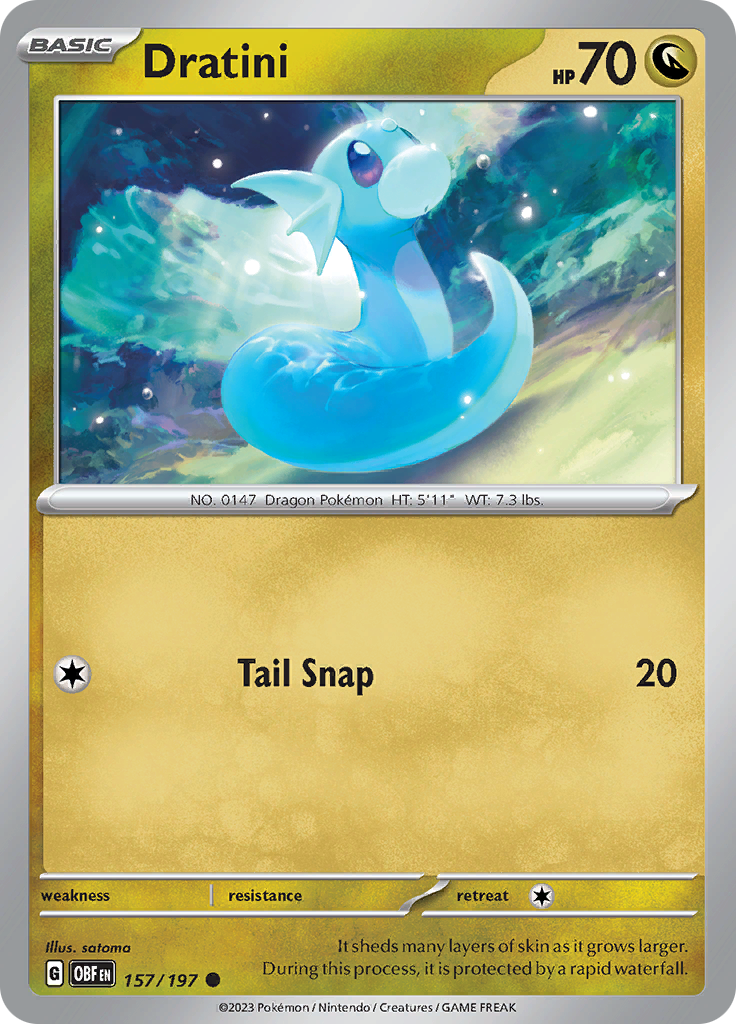 Dratini (157/197) [Scarlet & Violet: Obsidian Flames] | Tables and Towers