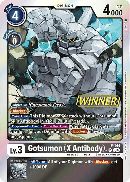 Gotsumon (X Antibody) [P-144] (Store Tournament 2024 Jul. – Sep. Winner Pack) [Promotional Cards] | Tables and Towers