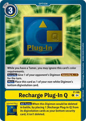 Recharge Plug-In Q [P-146] (Store Tournament 2024 Jul. – Sep. Participation Pack) [Promotional Cards] | Tables and Towers