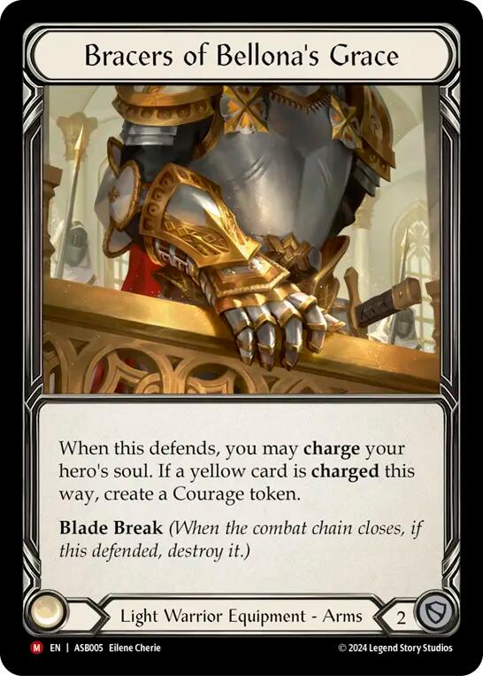 Bracers of Bellona's Grace [ASB005] (Armory Deck: Boltyn)  Rainbow Foil | Tables and Towers