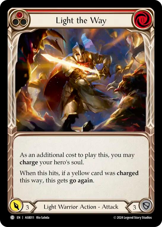 Light the Way (Red) [ASB011] (Armory Deck: Boltyn) | Tables and Towers