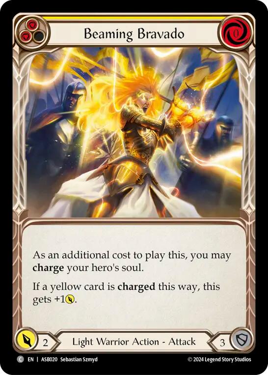 Beaming Bravado (Yellow) [ASB020] (Armory Deck: Boltyn) | Tables and Towers