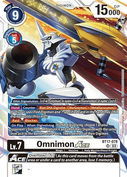 Omnimon ACE [BT17-078] [Secret Crisis] | Tables and Towers