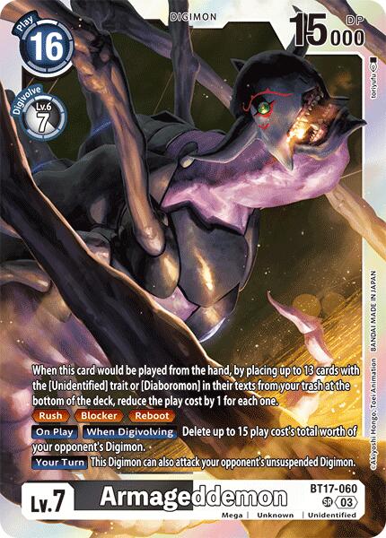 Armageddemon [BT17-060] [Secret Crisis] | Tables and Towers