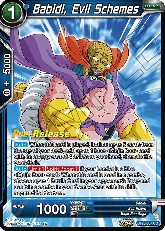 Babidi, Evil Schemes (BT25-067) [Legend of the Dragon Balls Prerelease Promos] | Tables and Towers