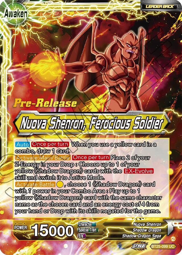 Four-Star Ball // Nuova Shenron, Ferocious Solider (BT25-099) [Legend of the Dragon Balls Prerelease Promos] | Tables and Towers