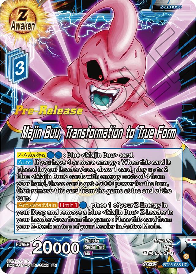 Majin Buu, Transformation to True Form (BT25-038) [Legend of the Dragon Balls Prerelease Promos] | Tables and Towers