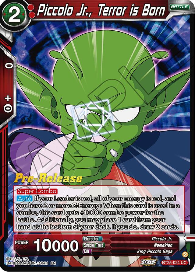 Piccolo Jr., Terror is Born (BT25-024) [Legend of the Dragon Balls Prerelease Promos] | Tables and Towers