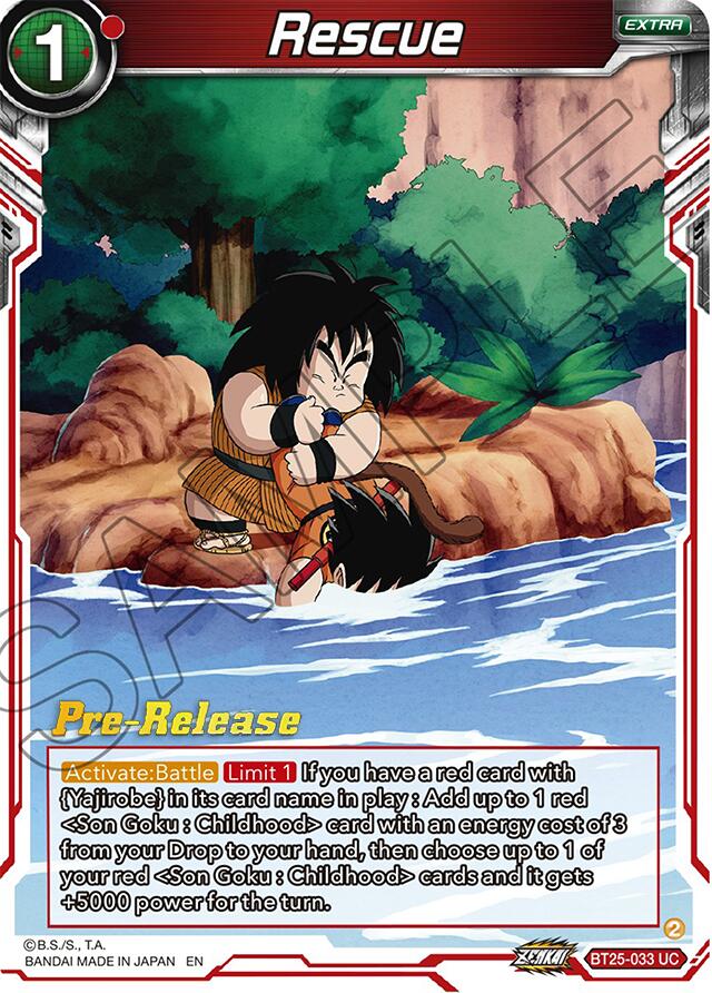 Rescue (BT25-033) [Legend of the Dragon Balls Prerelease Promos] | Tables and Towers