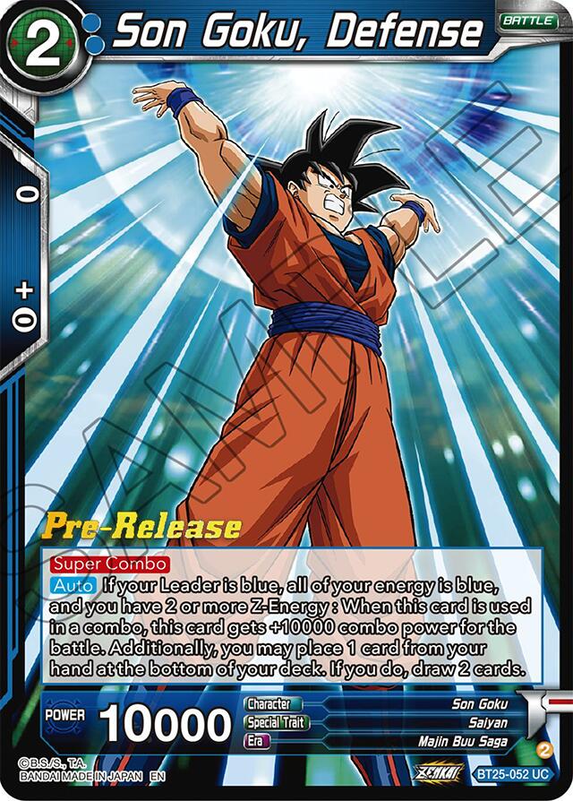 Son Goku, Defense (BT25-052) [Legend of the Dragon Balls Prerelease Promos] | Tables and Towers