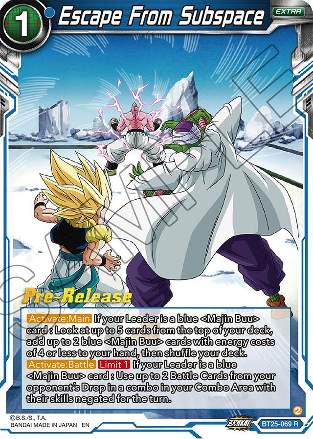 Escape From Subspace (BT25-069) [Legend of the Dragon Balls Prerelease Promos] | Tables and Towers