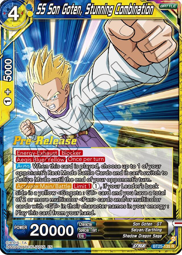 SS Son Goten, Stunning Combination (BT25-135) [Legend of the Dragon Balls Prerelease Promos] | Tables and Towers