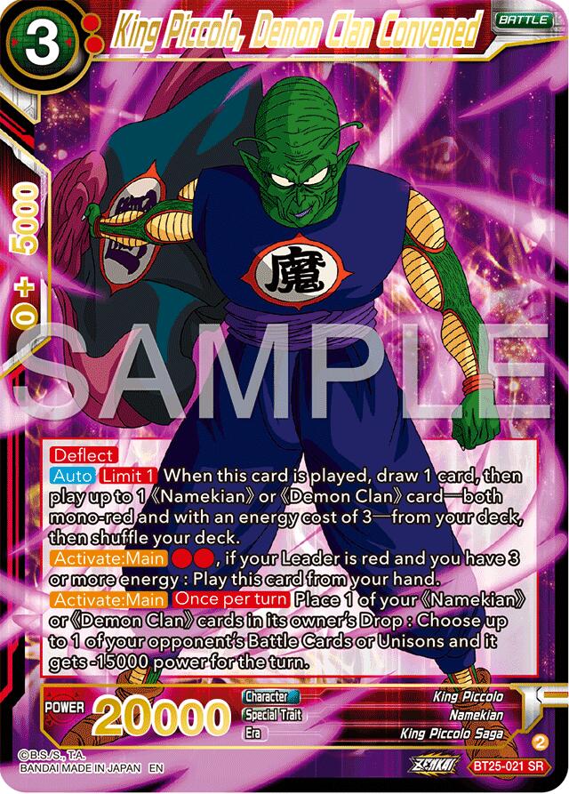 King Piccolo, Demon Clan Convened (BT25-021) [Legend of the Dragon Balls] | Tables and Towers