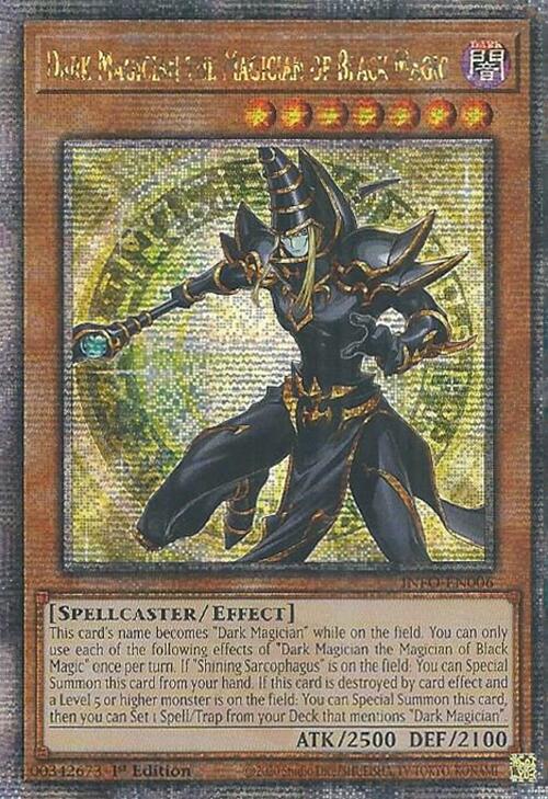 Dark Magician the Magician of Black Magic (Quarter Century Secret Rare) [INFO-EN006] Quarter Century Secret Rare | Tables and Towers