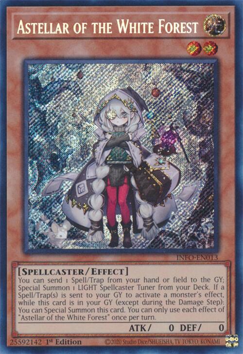 Astellar of the White Forest [INFO-EN013] Secret Rare | Tables and Towers