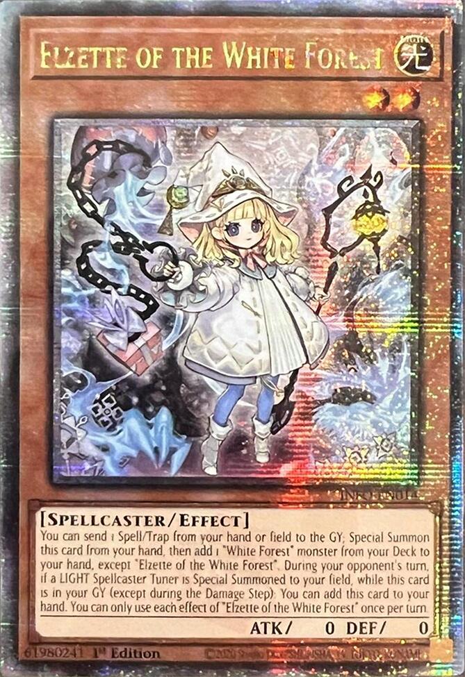 Elzette of the White Forest (Quarter Century Secret Rare) [INFO-EN014] Quarter Century Secret Rare | Tables and Towers