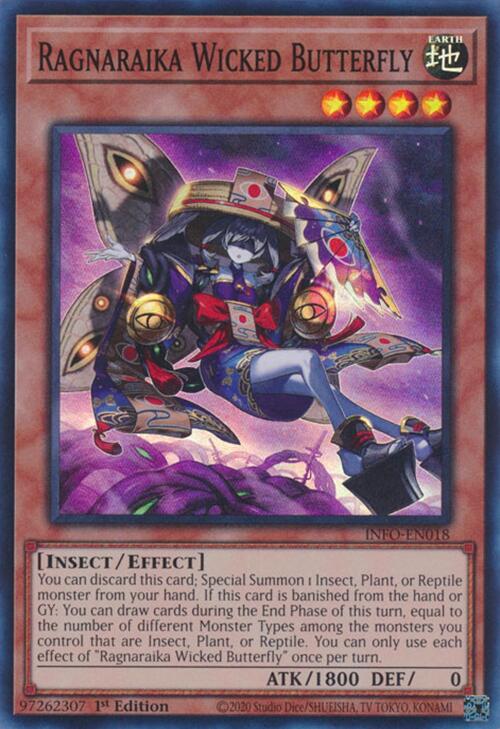 Ragnaraika Wicked Butterfly [INFO-EN018] Super Rare | Tables and Towers