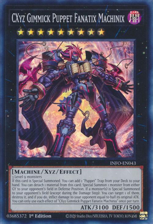 CXyz Gimmick Puppet Fanatix Machinix [INFO-EN043] Super Rare | Tables and Towers