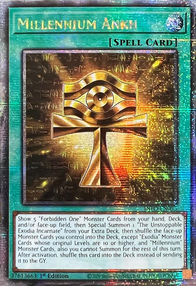 Millennium Ankh (Quarter Century Secret Rare) [INFO-EN053] Quarter Century Secret Rare | Tables and Towers