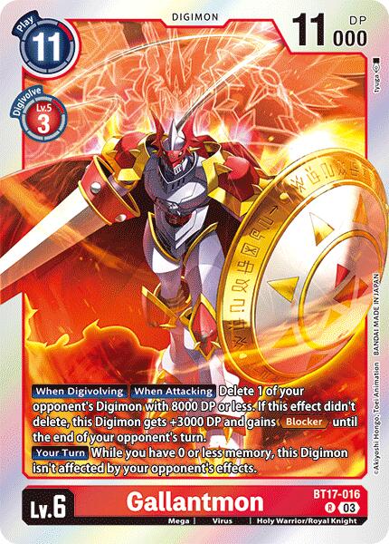 Gallantmon [BT17-016] [Secret Crisis] | Tables and Towers