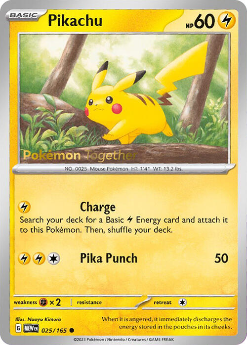 Pikachu (025/165) (PokePost Promo) [Scarlet & Violet: 151] | Tables and Towers