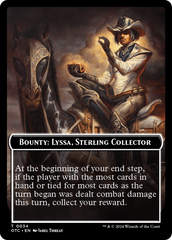 Bounty: Lyssa, Sterling Collector // Bounty Rules Double-Sided Token [Outlaws of Thunder Junction Commander Tokens] | Tables and Towers