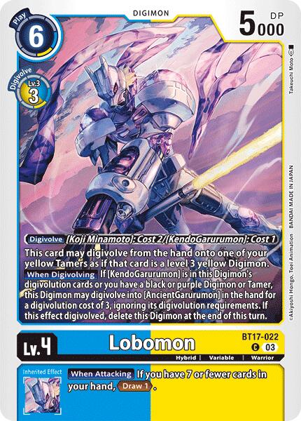 Lobomon [BT17-022] [Secret Crisis] | Tables and Towers