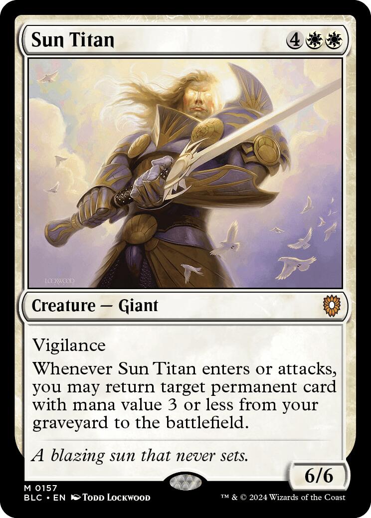 Sun Titan [Bloomburrow Commander] | Tables and Towers