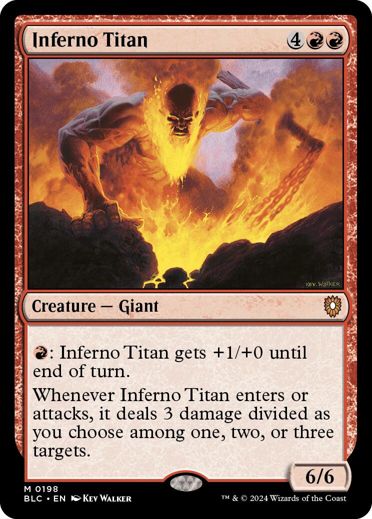 Inferno Titan [Bloomburrow Commander] | Tables and Towers