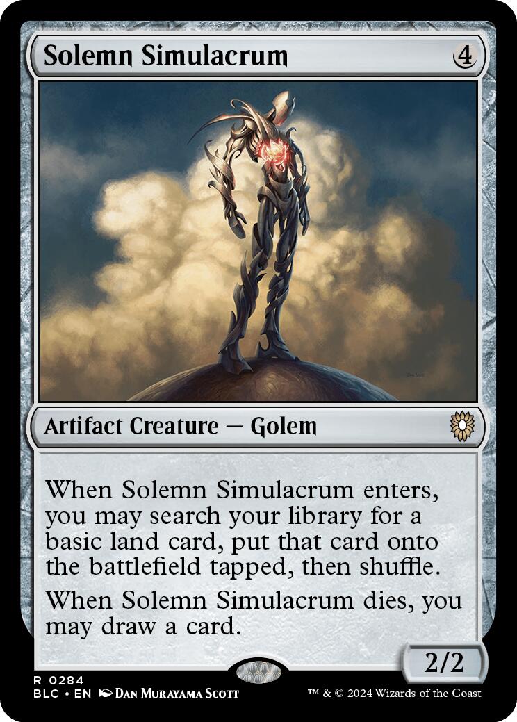 Solemn Simulacrum [Bloomburrow Commander] | Tables and Towers